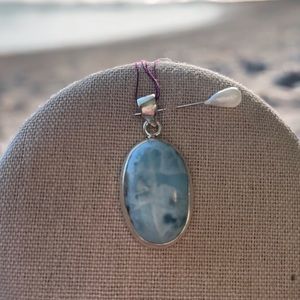 Larimar Sterling Silver Pendant